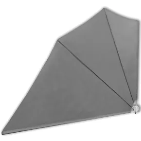 Copertină Laterală Pliabilă Balcon - Gri 160x240 cm 2
