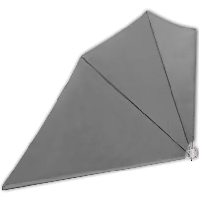 Copertină Laterală Pliabilă Balcon - Gri 160x240 cm