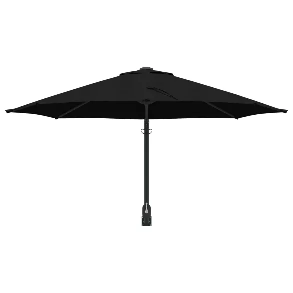 Umbrelă Terasă Mare Neagră Poliester - Oțel | Livrare Gratuită