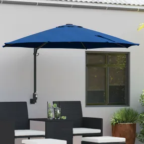 Umbrelă Patio Albastru Azur Înclinabilă - Livrare Gratuită