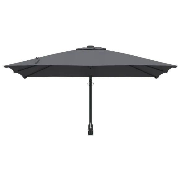 Umbrelă Exterior Antracit Poliester - Oțel Rezistent | Livrare Gratuită
