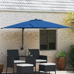 Umbrelă Terasă Albastru Azur Ajustabilă | Livrare Gratuită