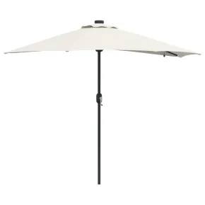 Parasol Grădină LED Solar 294x150 cm - Livrare Gratuită 2