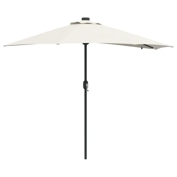 Parasol Grădină LED Solar 294x150 cm - Livrare Gratuită