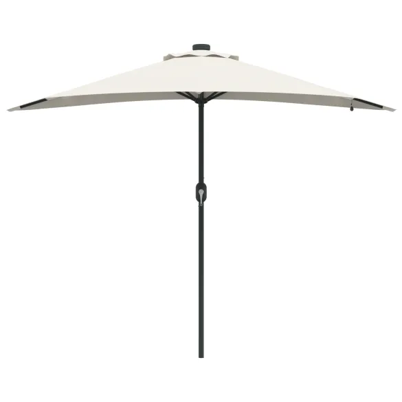 Parasol Grădină LED Solar 294x150 cm - Livrare Gratuită