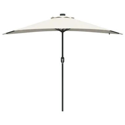 Parasol Grădină LED Solar 294x150 cm - Livrare Gratuită