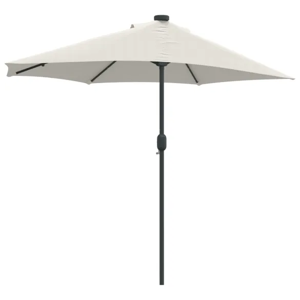 Parasol Grădină LED Solar 294x150 cm - Livrare Gratuită
