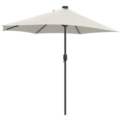 Parasol Grădină LED Solar 294x150 cm - Livrare Gratuită