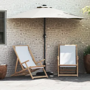 Umbrelă Grădină Jumătate - Aluminiu Nisip - 294 cm - Livrare Gratuită