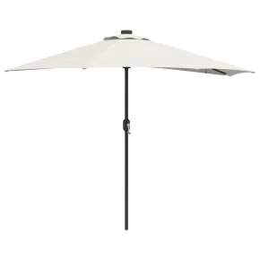 Umbrelă Grădină Jumătate - Aluminiu Nisip - 294 cm - Livrare Gratuită 2