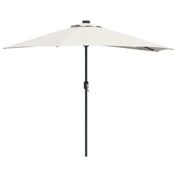 Umbrelă Grădină Jumătate - Aluminiu Nisip - 294 cm - Livrare Gratuită