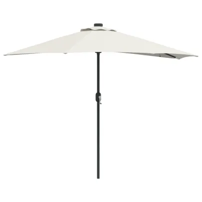 Umbrelă Grădină Jumătate - Aluminiu Nisip - 294 cm - Livrare Gratuită