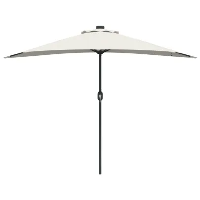 Umbrelă Grădină Jumătate - Aluminiu Nisip - 294 cm - Livrare Gratuită