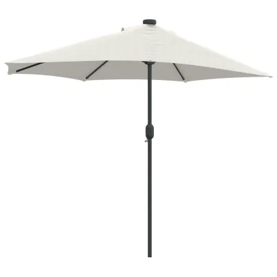 Umbrelă Grădină Jumătate - Aluminiu Nisip - 294 cm - Livrare Gratuită