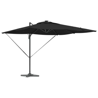 Umbrelă Cantilever Roma cu LED-uri Solare | Livrare Gratuită
