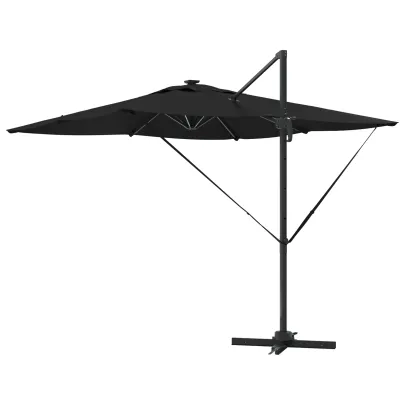 Umbrelă Cantilever Roma cu LED-uri Solare | Livrare Gratuită