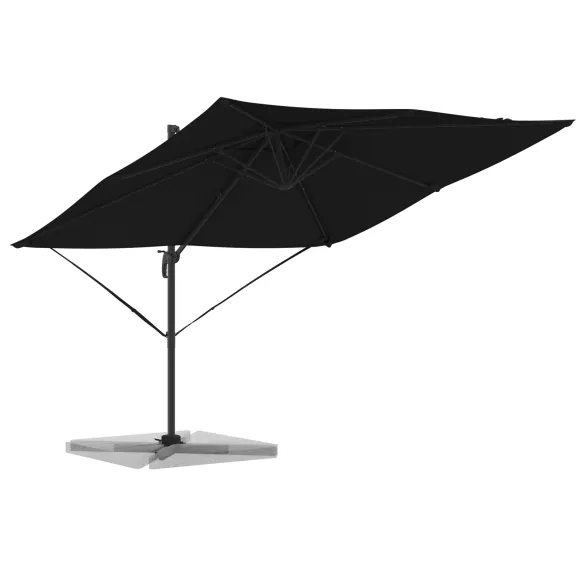 Umbrelă Cantilever Roma Neagră 286x285 cm | Aluminiu