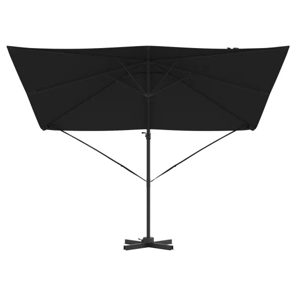 Umbrelă Cantilever Roma Neagră 286x285 cm | Aluminiu