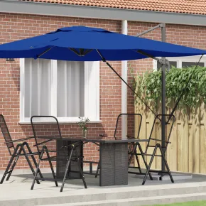 Umbrelă Terasă Cantilever Albastru Azur 3m - Livrare Gratuită