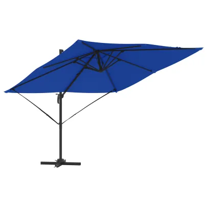 Umbrelă Terasă Cantilever Albastru Azur 3m - Livrare Gratuită