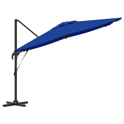 Umbrelă Terasă Cantilever Albastru Azur 3m - Livrare Gratuită