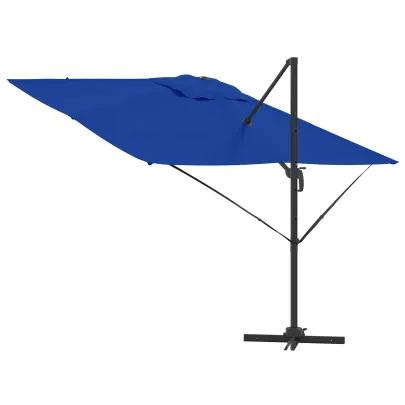 Umbrelă Terasă Cantilever Albastru Azur 3m - Livrare Gratuită