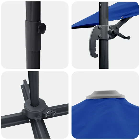 Umbrelă Terasă Cantilever Albastru Azur 3m - Livrare Gratuită Umbrelă Terasă Cantilever Albastru Azur 3m - Livrare Gratuită