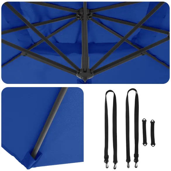 Umbrelă Terasă Cantilever Albastru Azur 3m - Livrare Gratuită Umbrelă Terasă Cantilever Albastru Azur 3m - Livrare Gratuită
