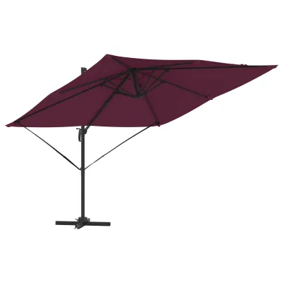 Umbrelă Patio Bordo Aluminiu - Livrare Gratuită