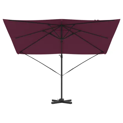 Umbrelă Patio Bordo Aluminiu - Livrare Gratuită