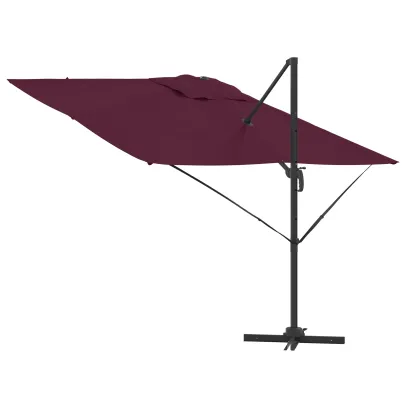 Umbrelă Patio Bordo Aluminiu - Livrare Gratuită