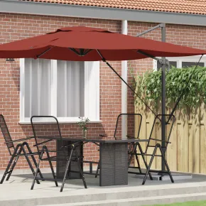 Umbrelă Terasă Teracotă Reglabilă | Livrare Gratuită