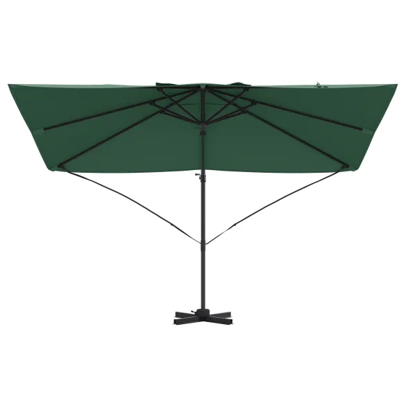 Umbrelă Cantilever Verde Poliester | Cadru Metalic Rezistent