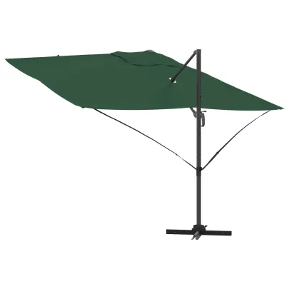 Umbrelă Cantilever Verde Poliester | Cadru Metalic Rezistent