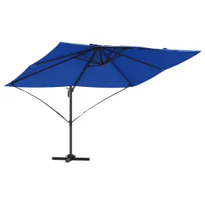 Umbrelă Cantilever Albastră Poliester - Oțel Rezistent 2