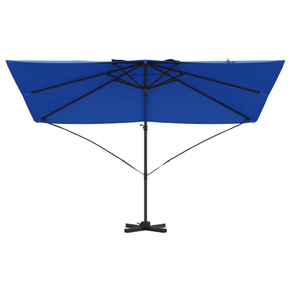 Umbrelă Cantilever Albastră Poliester - Oțel Rezistent