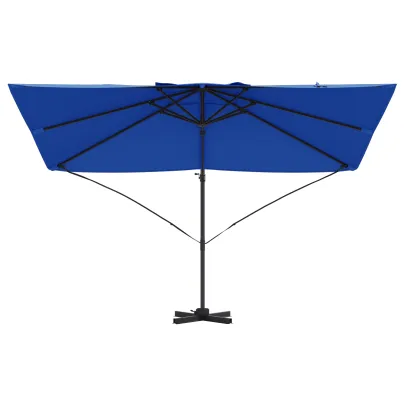 Umbrelă Cantilever Albastră Poliester - Oțel Rezistent