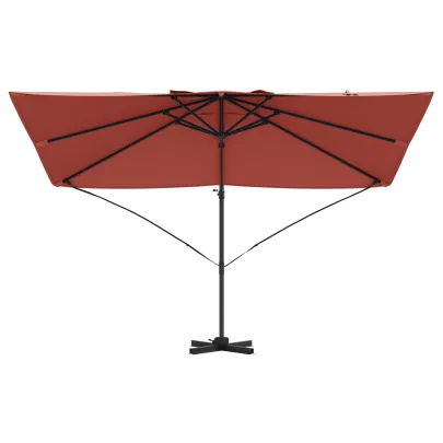 Umbrelă Cantilever Teracotă Poliester - Oțel Mare