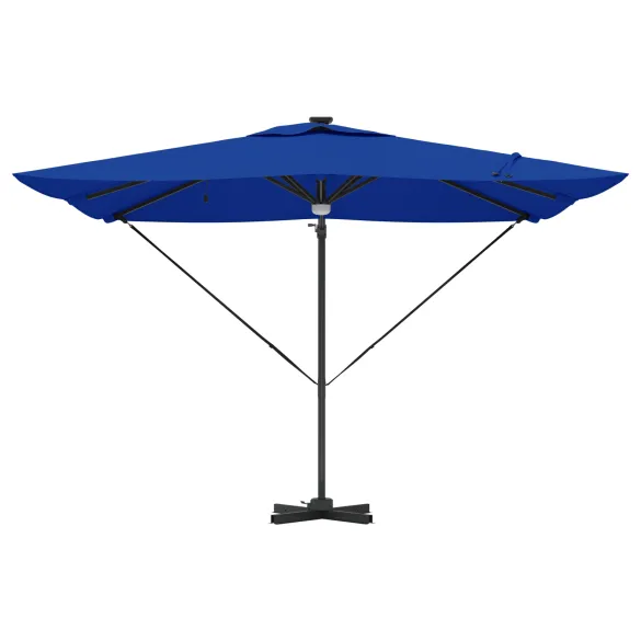Umbrelă Cantilever cu LED-uri pentru Exterior | Albastru Azur Umbrelă Cantilever cu LED-uri pentru Exterior | Albastru Azur