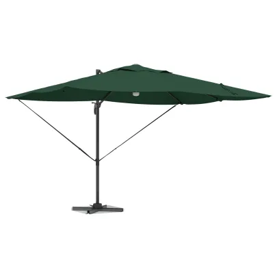 Umbrelă Cantilever Verde Exterior - Livrare Gratuită