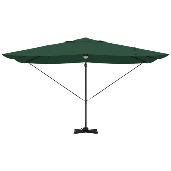Umbrelă Cantilever Verde Exterior - Livrare Gratuită