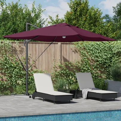 Umbrelă Cantilever Bordo 250cm - Livrare Gratuită