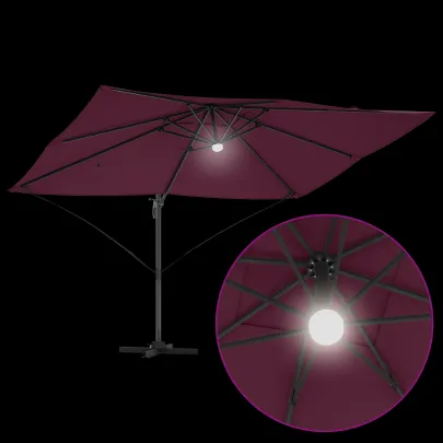 Umbrelă Cantilever Bordo 250cm - Livrare Gratuită