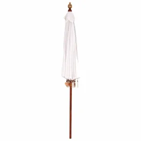 Umbrelă de Soare Manuală 250 cm - Lemn Masiv și Bumbac 2