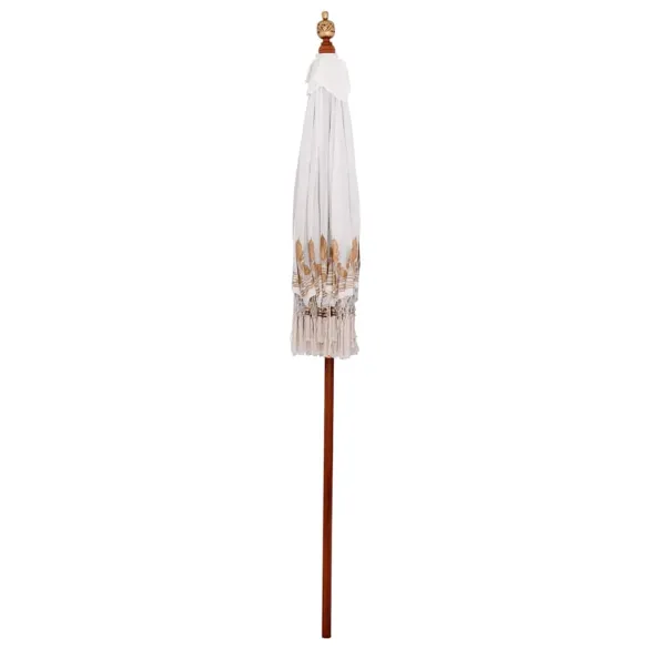 Umbrelă de Soare Manuală Crem 180-190 cm | Livrare Gratuită