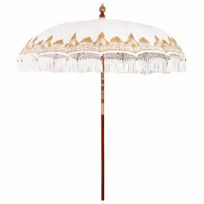 Umbrelă de soare Manuală Crem 210-220 cm | Livrare Gratuită