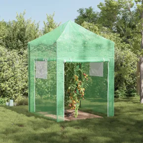 Seră Verde Manuală 200x200x300 cm | Oțel Rezistent