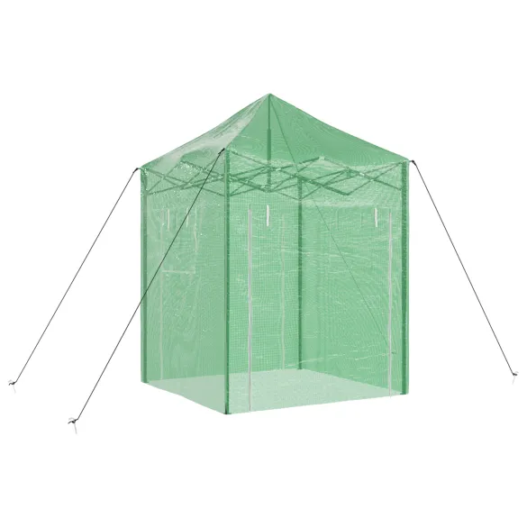 Seră Verde Manuală 200x200x300 cm | Oțel Rezistent Seră Verde Manuală 200x200x300 cm | Oțel Rezistent