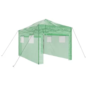 Seră Verde Pliabilă - Oțel Durabil | Acoperiș Manual 2