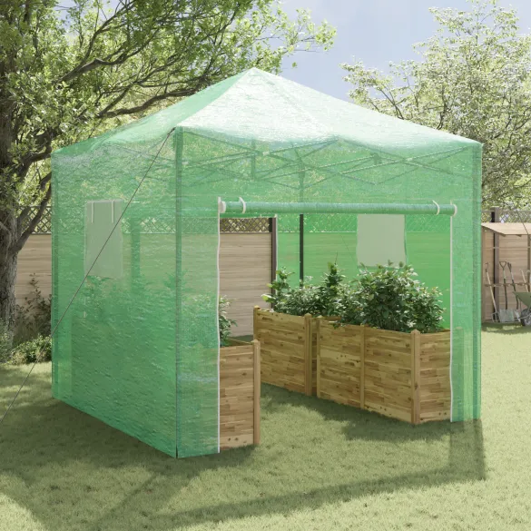 Seră Verde Manuală 290x290x315 cm | Livrare Gratuită Seră Verde Manuală 290x290x315 cm | Livrare Gratuită